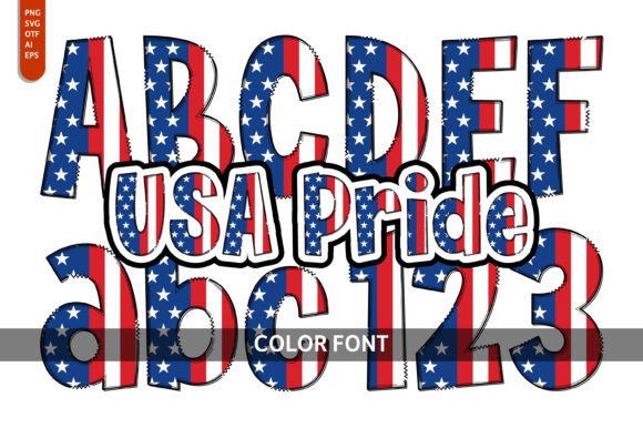A Typeface That Wears Its Colors: The Usa Pride Font