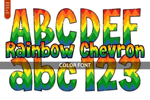Adding Playful Energy to Your Designs with Rainbow Chevron