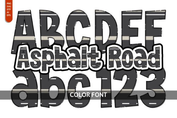 Asphalt Road: A Playful Display Font for Creative Projects