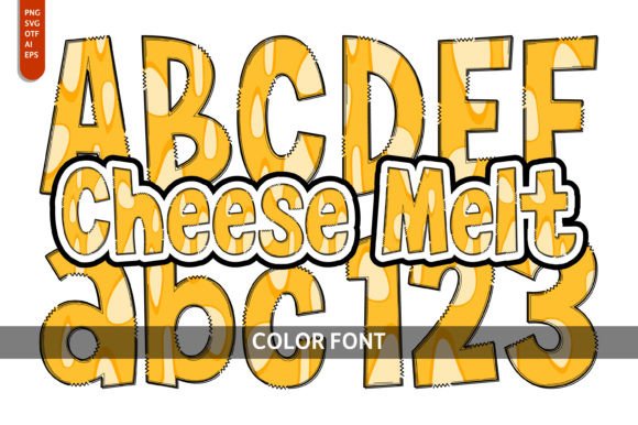 Cheese Melt: A Playful Color Font for Creative Projects