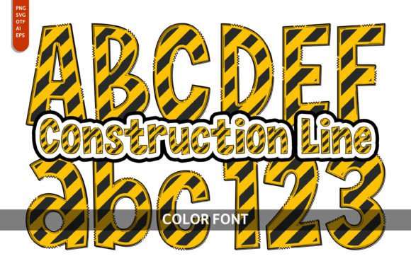 Construction Line: A Playful Font for Creative Projects