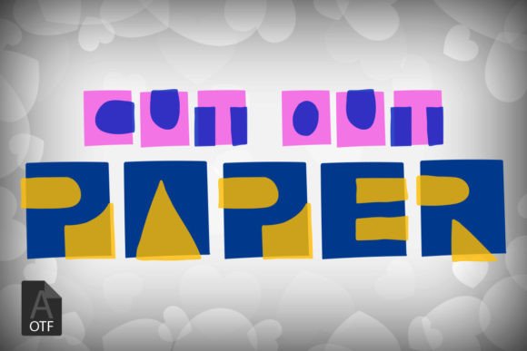 Cut Out Paper: A Bold Display Font for Playful Designs