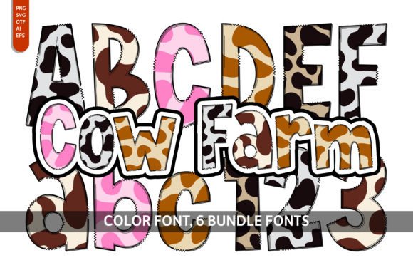 Designing with Personality: The Cow Farm Bundle Font