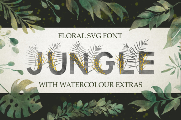 Embrace Organic Charm with the Watercolor Jungle Font