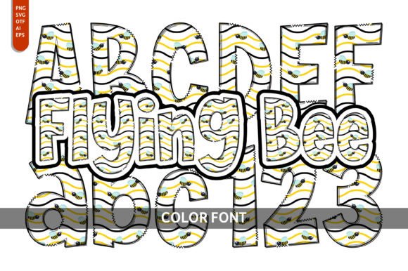 Flying Bee Font: A Playful Design Asset for Creative Projects