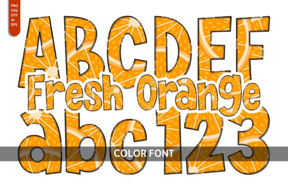 Fresh Orange: A Color Font for Playful and Artistic Designs