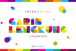 Garis Lengkung: A Colorful Typeface for Bold, Playful Designs