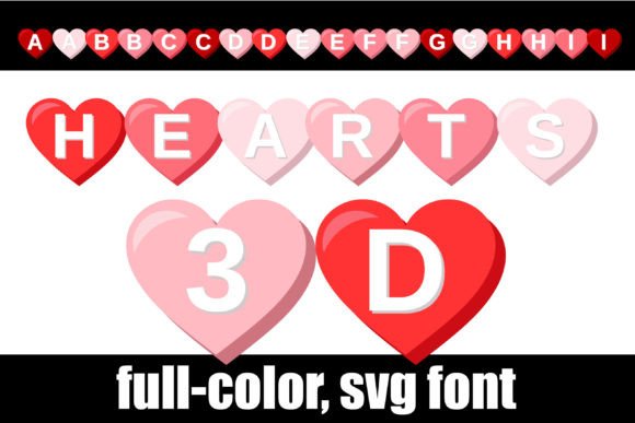 Hearts 3D: A Playful Font for Captivating Designs