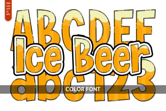Ice Beer: A Playful Color Font for Creative Projects
