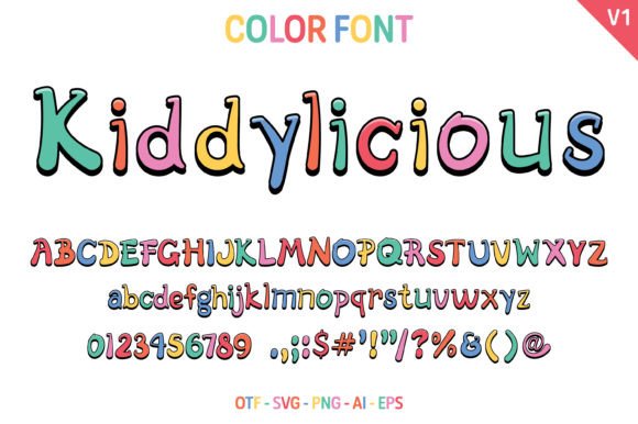 Kiddylicious V1: A Font That Brings Playful Energy to Your Projects