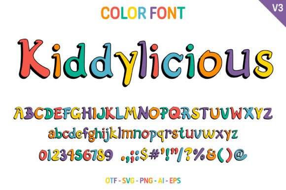 Kiddylicious V3: A Playful Font for Creative Projects