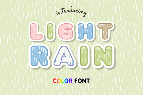 Light Rain: A Cool, Line-Pattern Font for Modern Designs