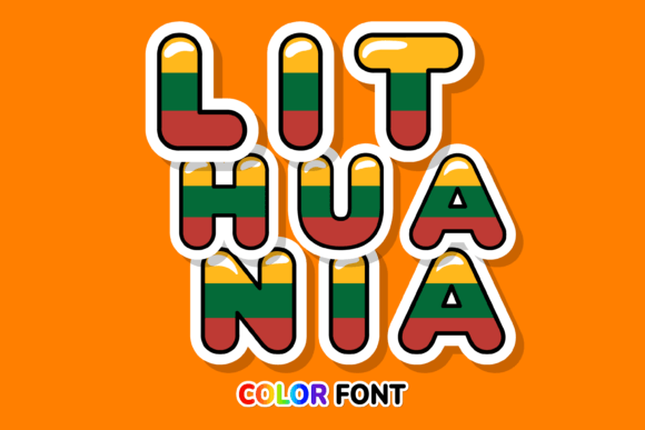 Lithuania: A Bold Color Font for Modern Designers