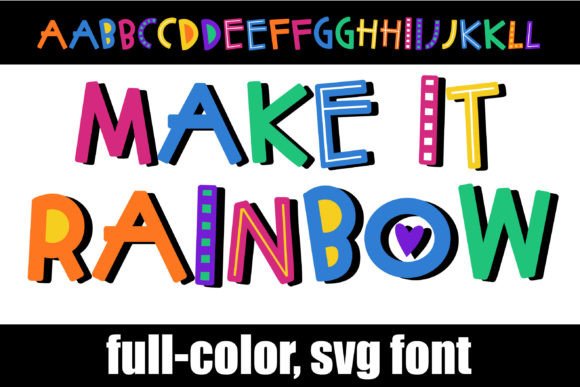Make It Rainbow: A Color Font That Brings Joy to Any Design