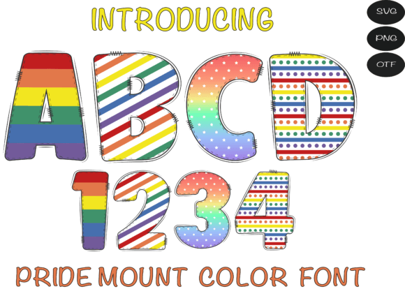 Pride Mount: The Color Font That Adds Vibrant Personality to Any Project