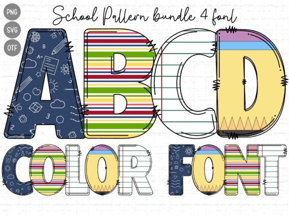 School Pattern: The Chunky Color Font That Sparks Joy
