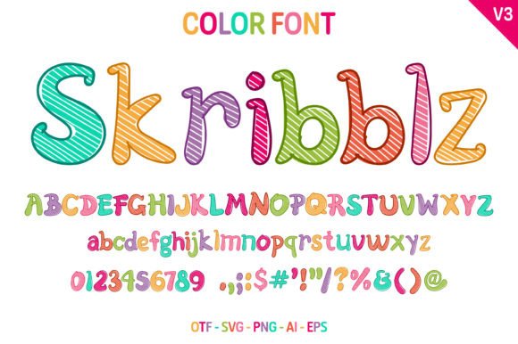 Skribblz V3: The Playful Hand-Drawn Typeface for Creative Projects