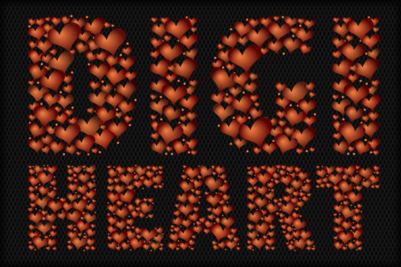 Unlock Creative Potential with the Digiheart Color Font