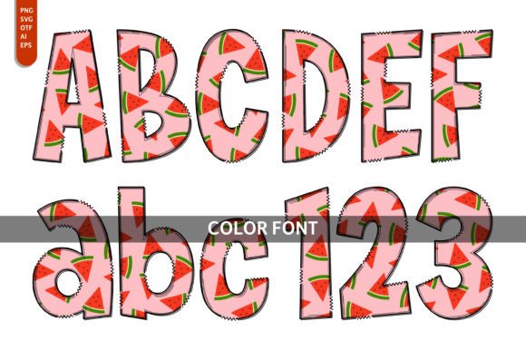 Watermelon Fruit: A Font Bundle That Tastes Like Summer